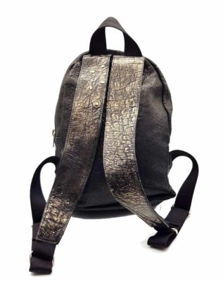 zaino in pelle retro